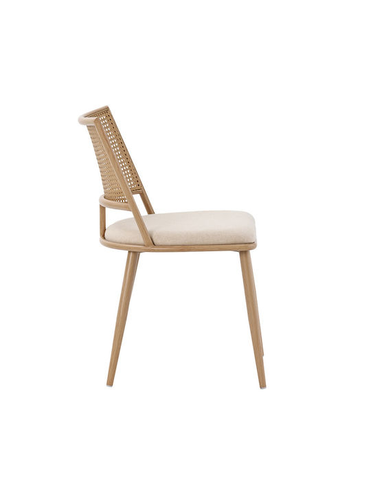 Giulia Dining Room Wooden Chair Beige 49x52x80cm