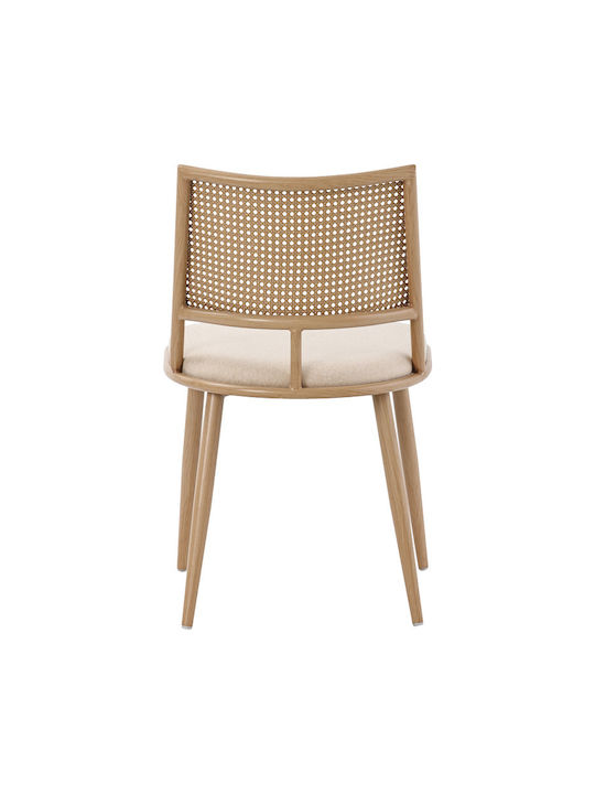 Giulia Dining Room Wooden Chair Beige 49x52x80cm