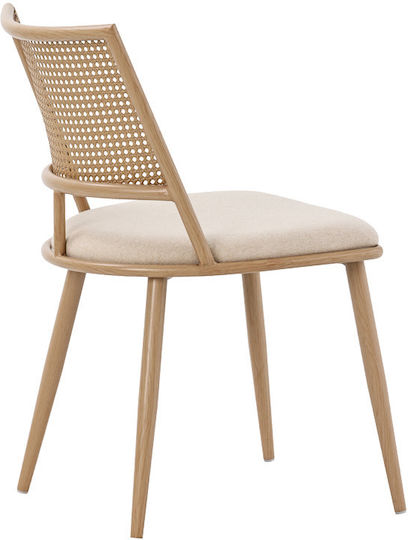 Stuhl Speisesaal Giulia 49x52x80cm Beige