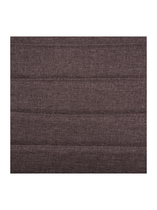 Lady Dining Chair with Fabric Upholstery Brown 40x48x95cm