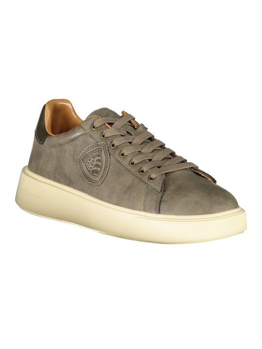 Blauer Sneakers Beige