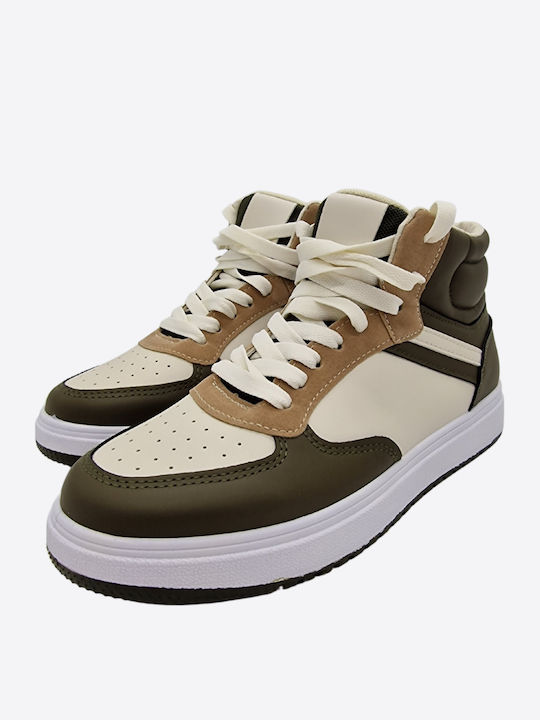 Γυναικεία Flatforms Μποτάκια Χακί