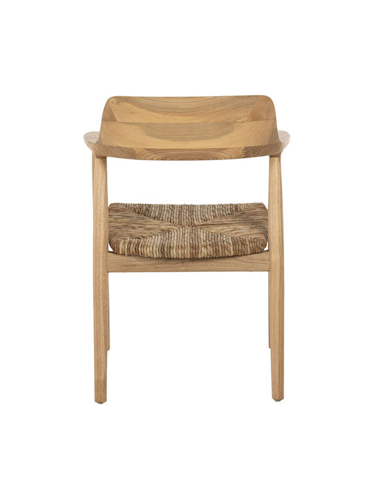 Dining Room Wooden Armchair Natural 57.5x54x80cm