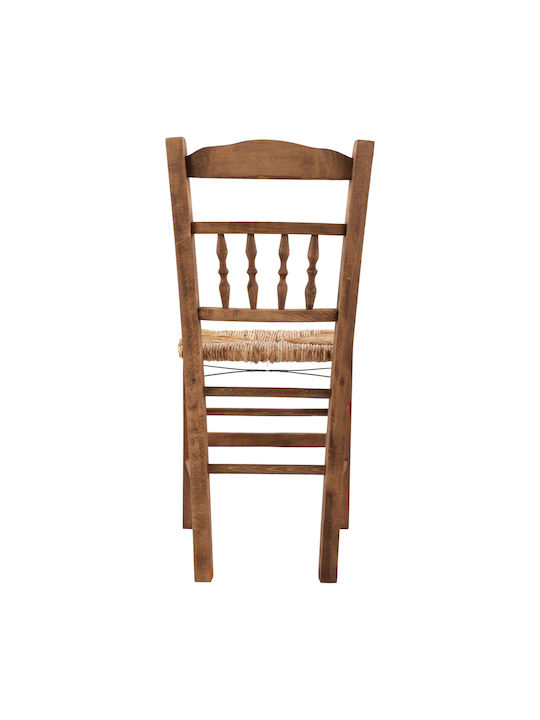 Καρέκλα Καφενείου Ξύλινη Καφέ 40.5x42x88εκ.