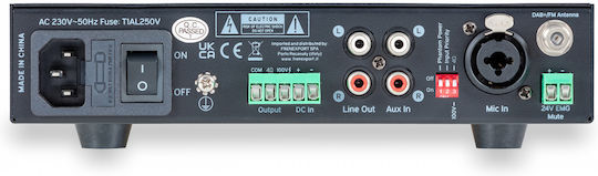 Helvia HPMA-60 Kommerzieller Leistungsverstärker 3.0 Kanäle 60W/100V und USB/FM Anschlüsse