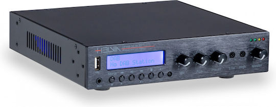 Helvia HPMA-30 Play Power Amplifier Commercial 3 Channels 30W/100V and USB/FM Connections