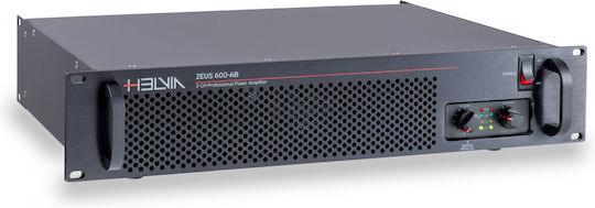 Helvia ZEUS 600-AB Commercial Power Amplifier 2 Channels 600W/4Ω 400W/8Ω 100W/100V