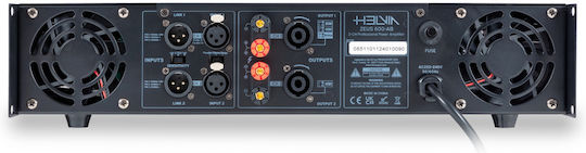 Helvia ZEUS 600-AB Commercial Power Amplifier 2 Channels 600W/4Ω 400W/8Ω 100W/100V