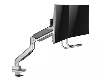 HDWR SolidHand - BM02U Suport Birou pentru 2 Monitoare până la 32" cu Braț Gri