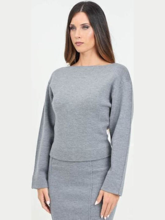 Chiarificazione Women's Blouse Long Sleeve Grey