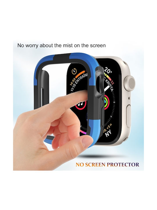 Silicone Case in Blue color for Apple Watch Series SE 2, 6, SE, 5, 4