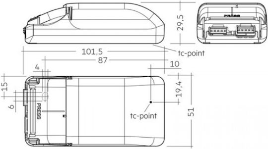 LED-Treiber Tridonic LCA 15W 180-350mA flexC PH-C DIM ADV