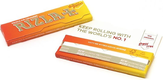 Rizla Regular Orange Zigarettenpapier 60 Blätter 1Stück