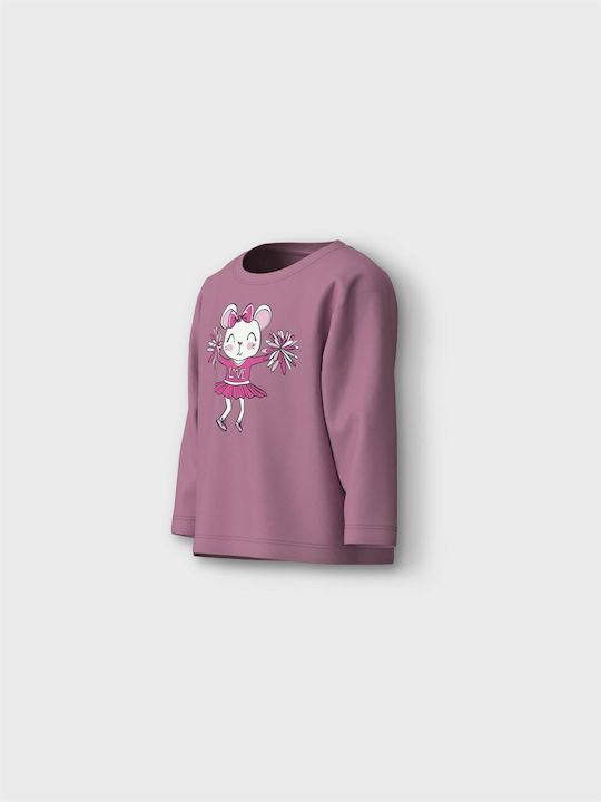 Kids' Shirt Long Sleeve Pink Jersey