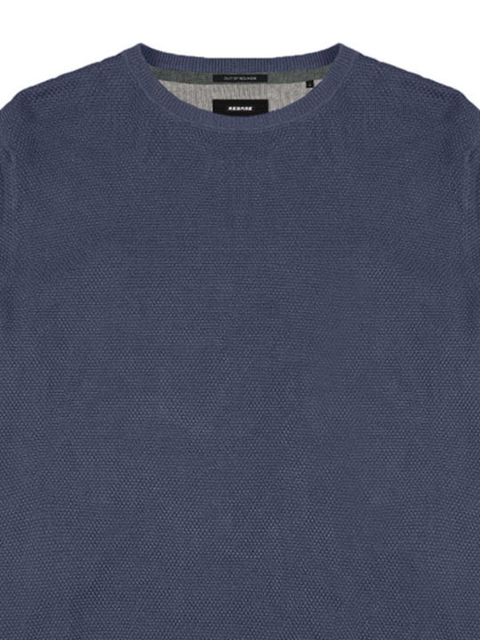 Rebase Men's Long Sleeve Sweater Indigo, Blue Raf