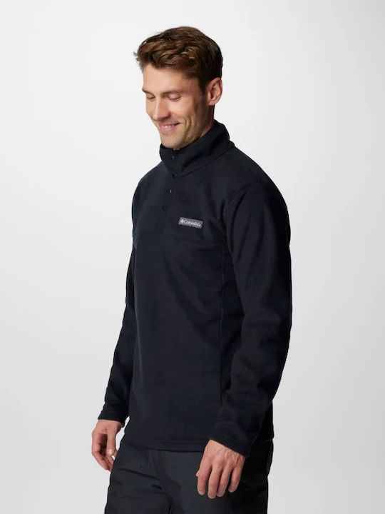 Steens Mountain Half Snap Ii Long Sleeve Black Blouse