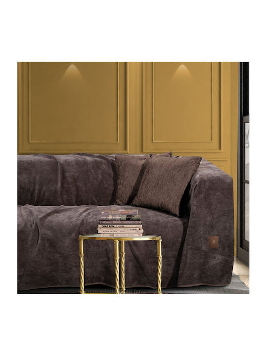 Greenwich Polo Club Zweisitzer-Sofa Überwurf 2736 180x250cm Braun