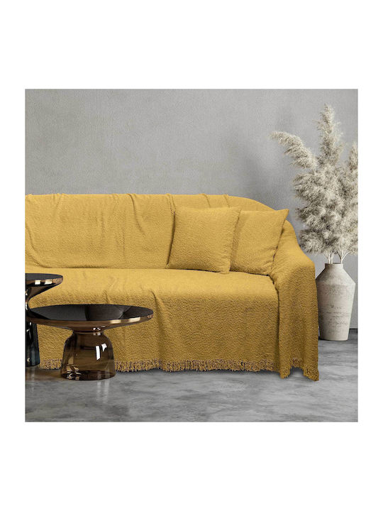Das Home 0235 Ριχτάρι Διθέσιου Καναπέ 180x250εκ. Χρυσό