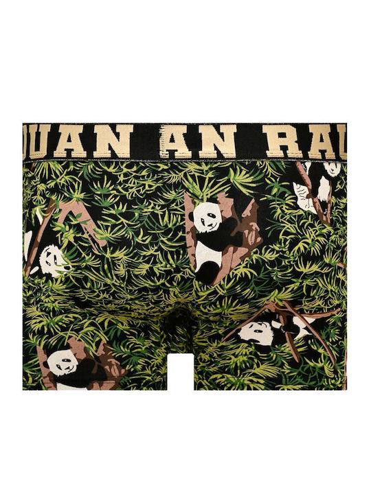 Juan Raul Men's Boxer Black with Patterns