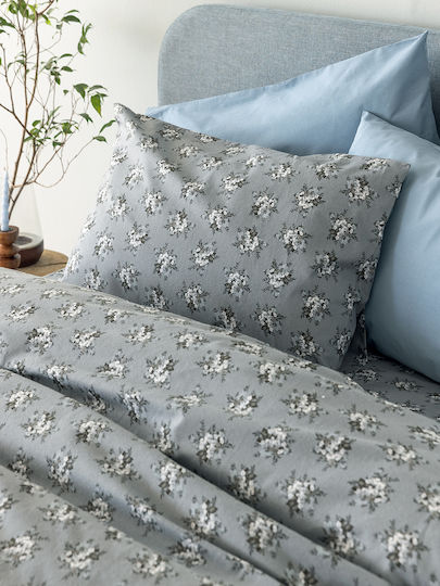 Palamaiki Set Cearșafuri Flanel 240x265cm. Fb0230 Gri 4buc