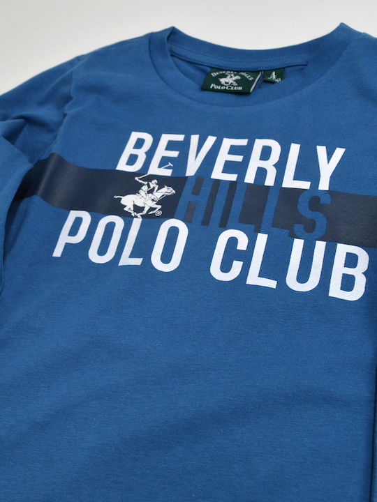 Beverly Hills Polo Club Παιδική Μπλούζα Μακρυμάνικη Μπλε