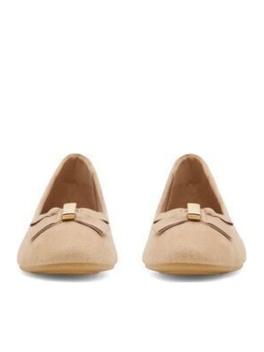 Damen Ballerinas in Beige Farbe