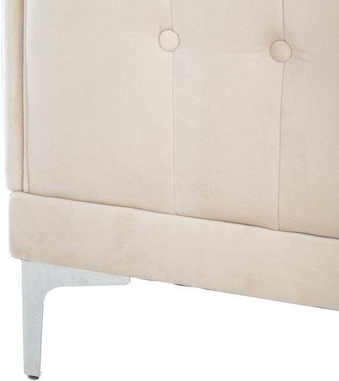 Canapea Cu Două Locuri Catifea Crem 180x86x85cm