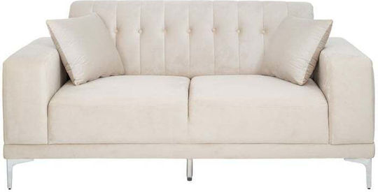 Canapea Cu Două Locuri Catifea Crem 180x86x85cm