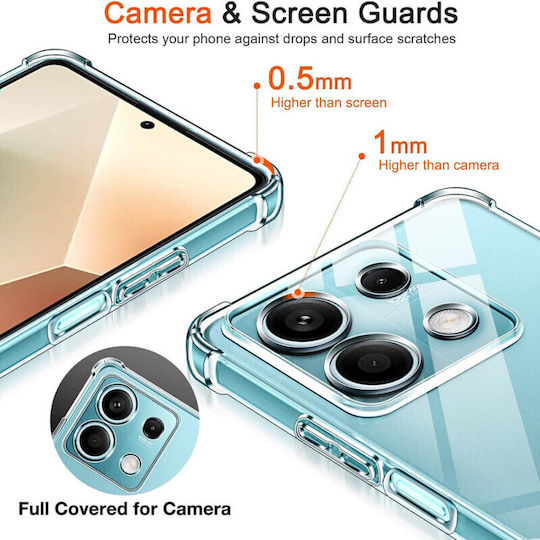 Techsuit Shockproof Clear Back Cover Σιλικόνης Διάφανο (Redmi Note 13 Pro 4G / Poco M6 Pro 4G)
