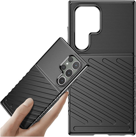 Hurtel Back Cover Silicone Black (Samsung Galaxy S24 Ultra)
