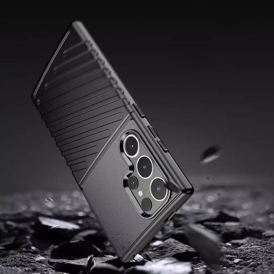 Hurtel Back Cover Silicone Black (Samsung Galaxy S24 Ultra)