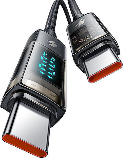 Mcdodo USB 2.0 Cable USB-C male - USB-C 100W PD Μαύρο 1.2m 66772