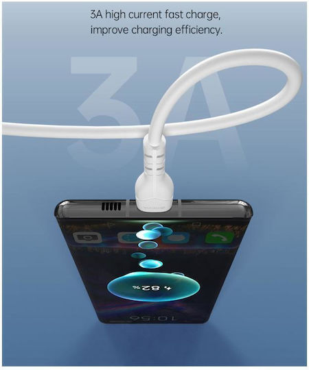 Devia EC151 USB 2.0 Cable USB-C Male - USB-C 60W PD White 1m 325753