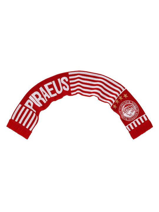 Olympiacos Scarf 'PIRAEUS Side Stripe', red (02119768****)