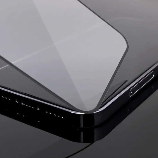 Hurtel Full Glue Tempered Glass Μαύρο (Galaxy A55)