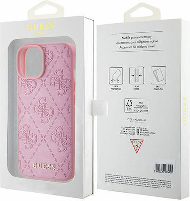 Guess Plastic Back Cover Pink (iPhone 15)