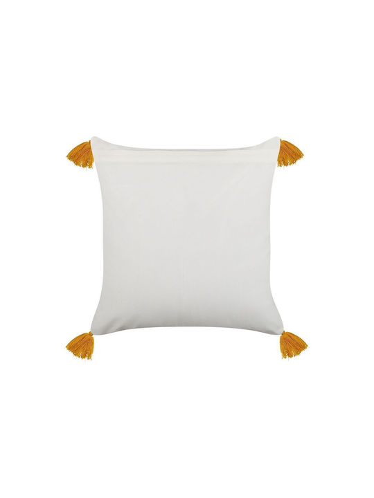 Beliani Sofa Cushion from 100% Cotton Yellow 45x45cm
