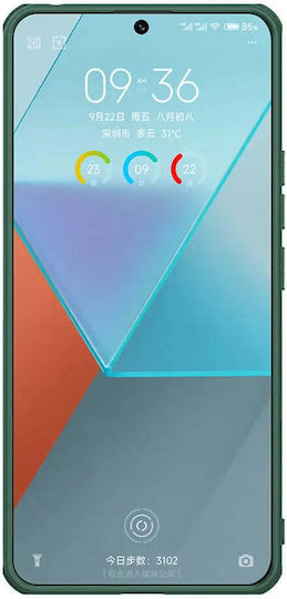 Nillkin Super Frosted Pro Umschlag Rückseite Silikon / Kunststoff 0.5mm Wasserdicht Grün (Redmi Note 13 Pro 5G / Poco X6)
