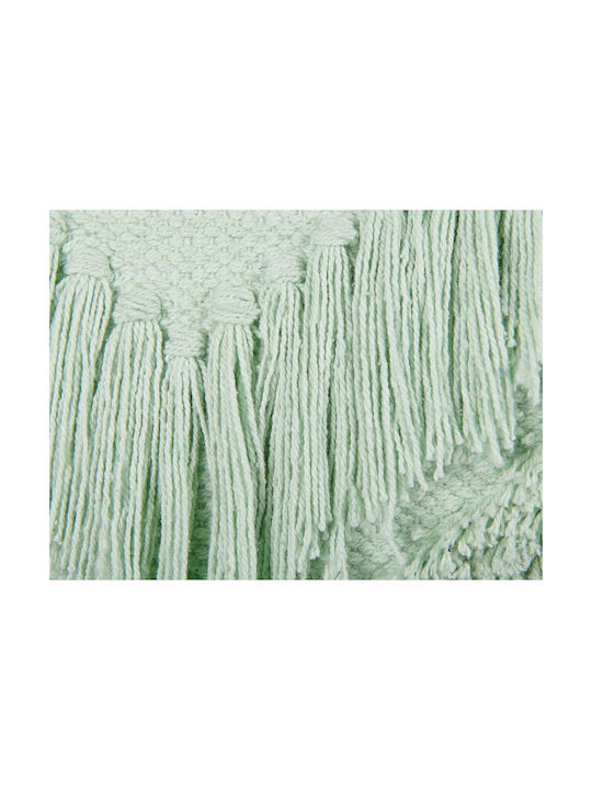 Beliani Възглавница за Диван от 100% Памук Bright Green 45x45см