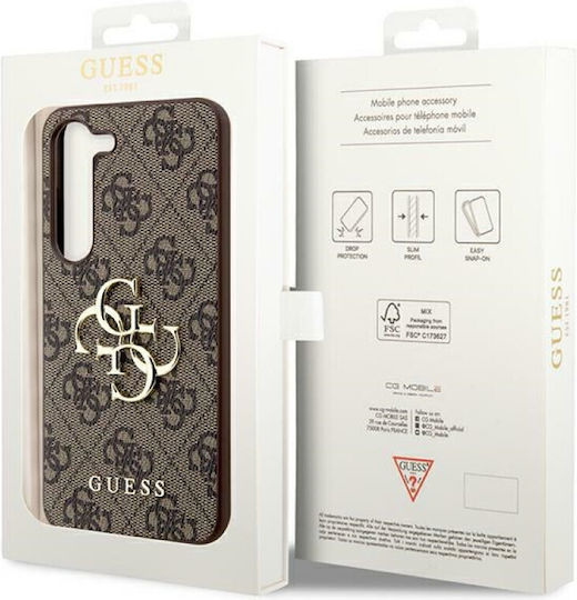 Guess Umschlag Rückseite Leder Braun (Samsung S24 Plus)