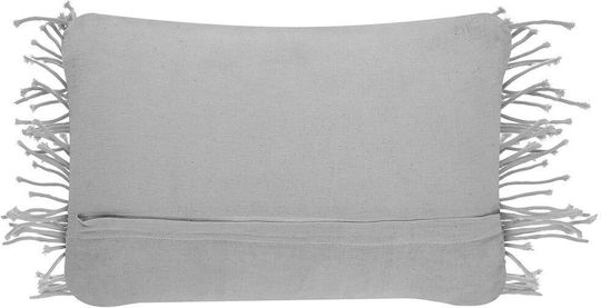 Beliani Μαξιλάρι Καναπέ από 100% Βαμβάκι Grey 30x45εκ.