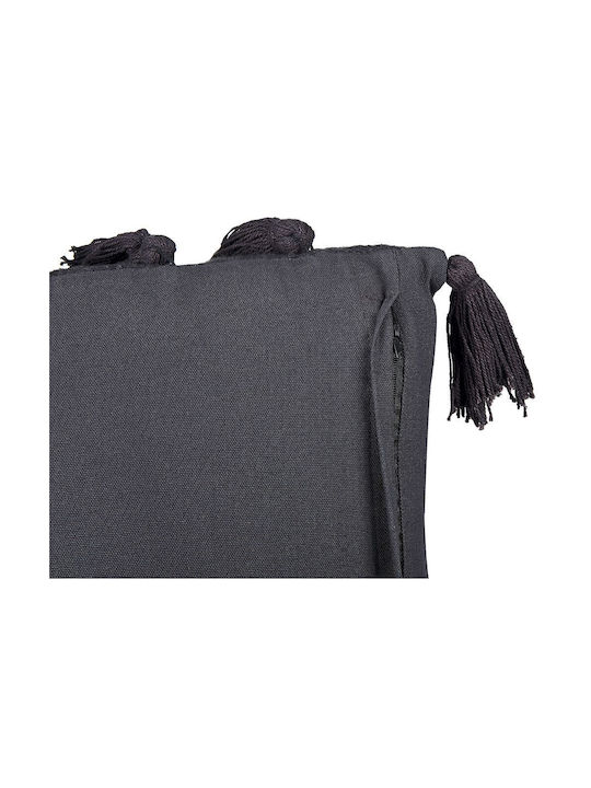 Beliani Μαξιλάρι Καναπέ από 100% Βαμβάκι Grey 35x55εκ.