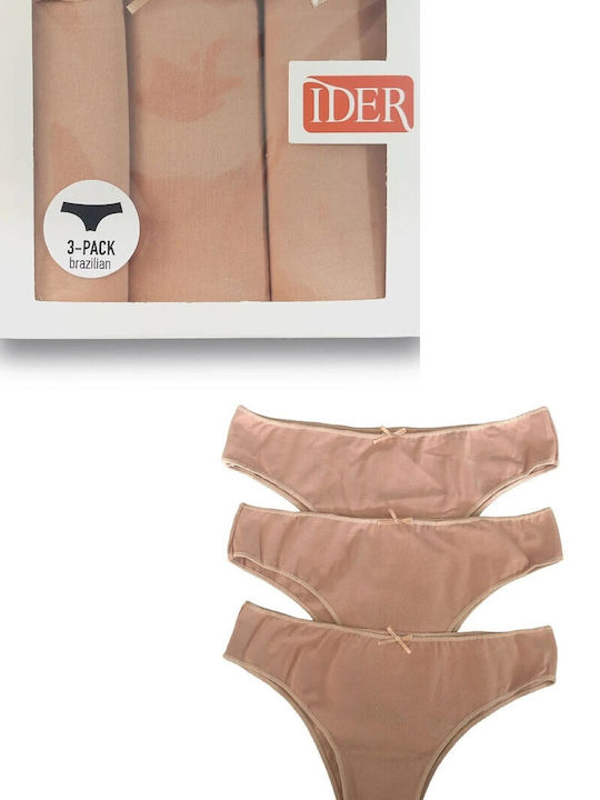 Βαμβακερά Women's Brazil 3Pack Beige