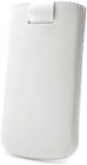 Ancus Back Cover Δερμάτινο Λευκό (iPhone 5/5s/SE)