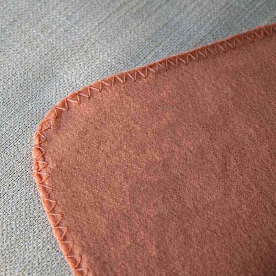 Κουβέρτα Fleece Μονή 170x130εκ. Coral