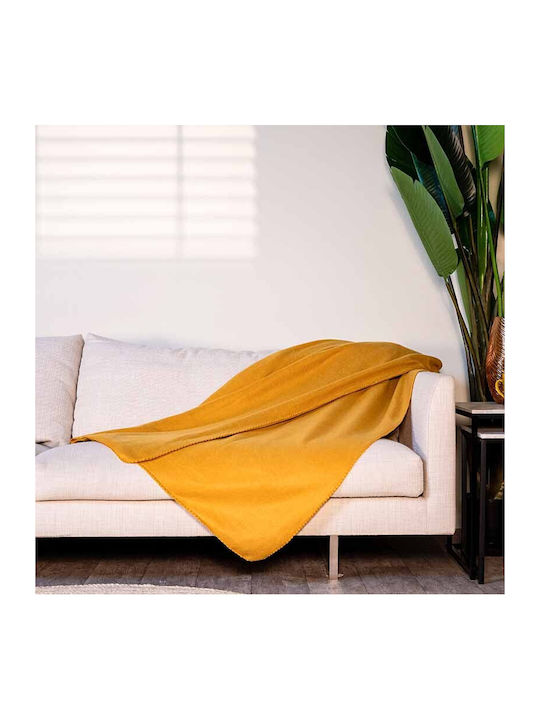 Pătură Polar Fleece Single 170x130cm Portocaliu