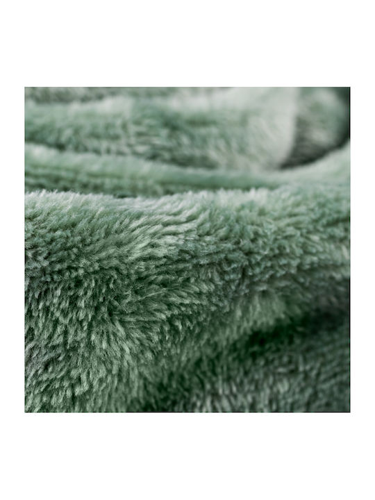 Fehn Blanket Fleece Single 150x200cm Zielony