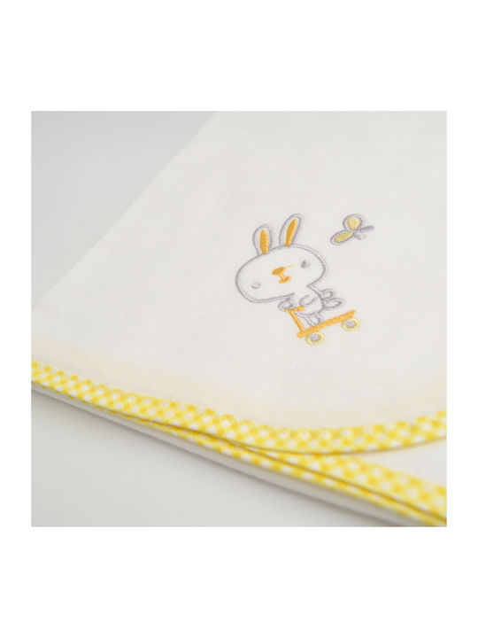 Bunny Bebe Одеяло за пелени Yellow Жълт 90x90см.