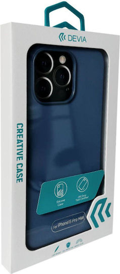 Devia Nature Series Back Cover Σιλικόνης Μπλε (iPhone 15 Pro Max)