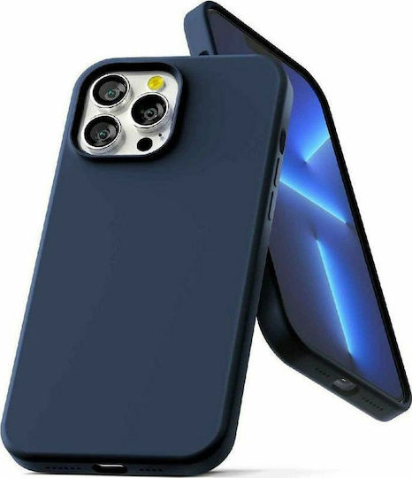 Mercury Back Cover Silicone Navy Blue (iPhone 14 Pro)